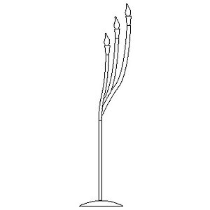 Подсвечник Alan, 57*37 см, 5 светодиодных свечей, белый Star Trading фото 4