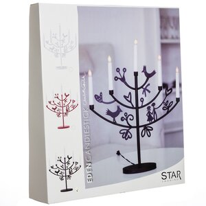 Светильник-горка Eden 52*45 см черный, 5 электрических свечей Star Trading фото 2