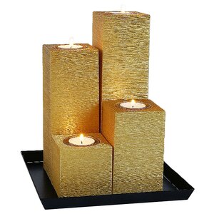 Композиция из свечей Равенна Антик золотая 27.5 см Омский Свечной фото 3