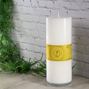 Декоративная свеча Ливорно белая