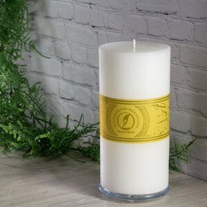 Декоративная свеча Ливорно 205*100 мм белая Омский Свечной фото 1