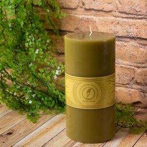 Декоративная свеча Ливорно 205*100 мм оливковая Омский Свечной фото 1