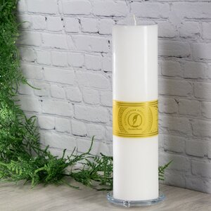 Декоративная свеча Ливорно 305*80 мм белая Омский Свечной фото 1