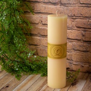 Декоративная свеча Ливорно 305*80 мм крем-брюле Омский Свечной фото 1