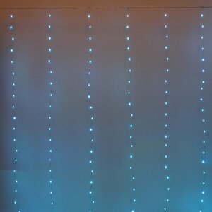 Гирлянда - занавес Роса Magnificent 3*2.8 м, 280 разноцветных RGB ламп, серебряная проволока, пульт управления, таймер, IP20 Serpantin фото 4