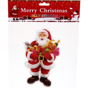 Новогодний стикер Санта с подарками 20*19 см Serpantin фото 1