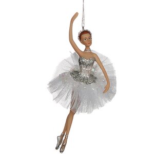 Елочное украшение Балерина Коппелия с руками вверх и вниз 17 см, подвеска Katherine’s Collection фото 1