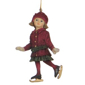 Елочная игрушка Девочка на Коньках 10*5 см, подвеска Edelman фото 1