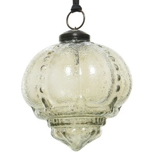 Винтажный елочный шар Мари-Виктуар 10 см шалфейный, стекло Kaemingk фото 1