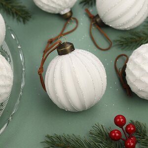 Елочные шары Marie Pavie 8 см, 12 шт, стекло Winter Deco фото 2