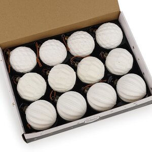 Елочные шары Marie Pavie 8 см, 12 шт, стекло Winter Deco фото 8