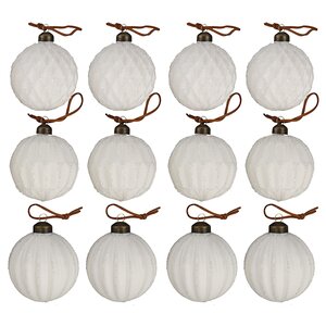 Елочные шары Marie Pavie 8 см, 12 шт, стекло Winter Deco фото 6