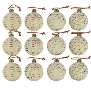 Елочные шары Sabio Dorado 8 см, 10 шт, стекло, уцененные Winter Deco фото 5