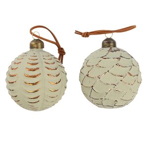 Елочные шары Sabio Dorado 8 см, 10 шт, стекло, уцененные Winter Deco фото 6