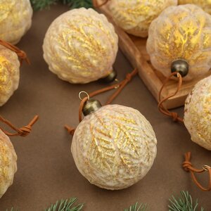 Елочные шары Roi Soleil 8 см, 12 шт, стекло Winter Deco фото 4
