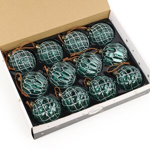 Елочные шары Emerald Hommage 8 см, 11 шт, стекло, уцененные Winter Deco фото 8