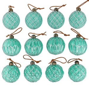 Елочные шары Emerald Hommage 8 см, 11 шт, стекло, уцененные Winter Deco фото 6