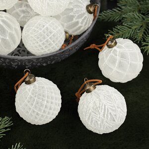 Елочные шары Terre de Glace 8 см, 11 шт, стекло, уцененные Winter Deco фото 2
