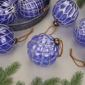 Набор стеклянных шаров Persian Violet 10 см, 12 шт Winter Deco фото 3