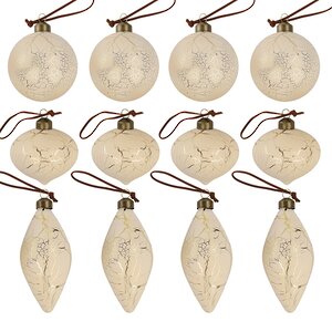 Елочные шары Ceres Framme 8-12 см, 12 шт, стекло Winter Deco фото 6