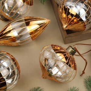 Набор стеклянных шаров Vincitore Sole 10-15 см, 12 шт Winter Deco фото 3