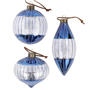 Набор стеклянных шаров Vincitore Luna 10-15 см, 12 шт Winter Deco фото 6