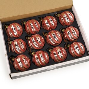 Елочные шары Де ла Марне 8 см, 12 шт, стекло Winter Deco фото 6