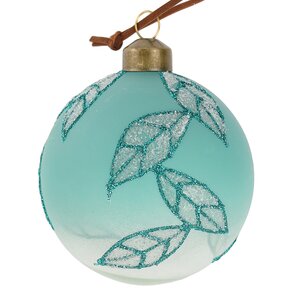 Набор стеклянных шаров Feuilles de Tiffany 8 см, 12 шт Winter Deco фото 4