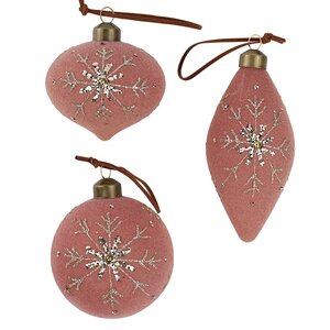 Елочные шары Fiocchi Velluto 8-12 см, 12 шт, стекло Winter Deco фото 7