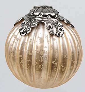 Винтажный шар Серебряный Век, 10 см, перламутр Kaemingk фото 1