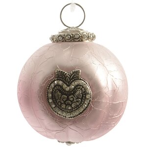 Винтажный шар Райский подарок 8.5 см, матово-розовый, стекло Kaemingk фото 1