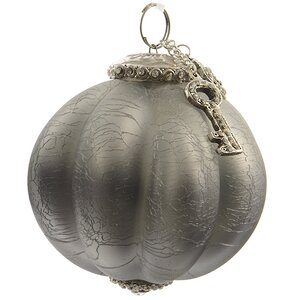 Винтажный шар Романтическая Тайна 10 см графит матовый, стекло Kaemingk фото 1