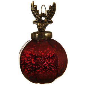 Винтажный елочный шар Дирбрунн 12*7.5 см бордовый, стекло Kaemingk фото 1