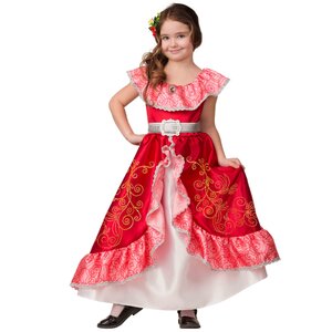 Карнавальный костюм Елена из Авалора, красно-белый, рост 146 см Батик фото 1