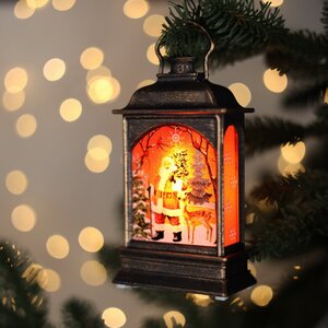 Новогодний фонарик Сказочный Санта 12 см, на батарейках Serpantin фото 1