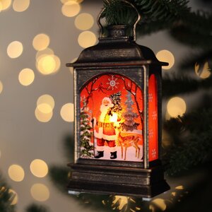 Новогодний фонарик Сказочный Санта 12 см, на батарейках Serpantin фото 2