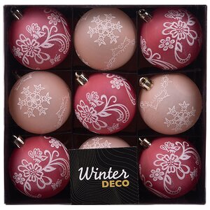 Набор пластиковых шаров Tutte Corde: Венецианский закат 6 см, 9 шт Winter Deco фото 3