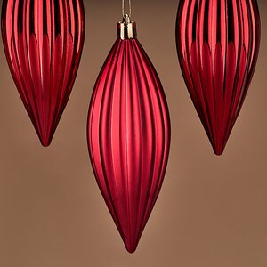 Набор елочных игрушек Сосульки Canaletto - Красный 13 см, 4 шт, пластик Winter Deco фото 4