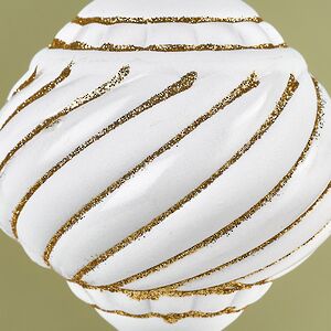 Елочная игрушка Blanco Ramona 14 см белая, пластик Winter Deco фото 4