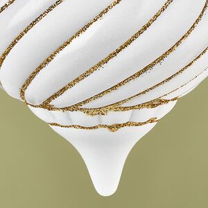 Елочная игрушка Blanco Ramona 14 см белая, пластик Winter Deco фото 5