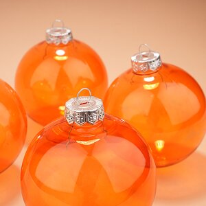 Елочные ПЭТ шары Albertine - Sky Flaming 10 см, 4 шт Winter Deco фото 2