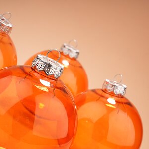 Елочные ПЭТ шары Albertine - Sky Flaming 10 см, 4 шт Winter Deco фото 6