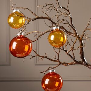 Елочные ПЭТ шары Albertine - Sky Flaming 10 см, 4 шт Winter Deco фото 5