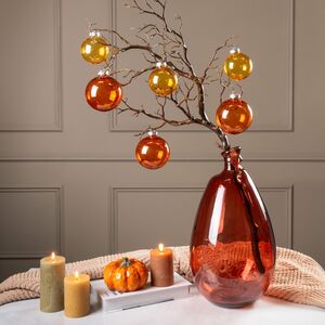 Набор елочных игрушек Тыковки 7 см, 4 шт, подвеска Edelman фото 6