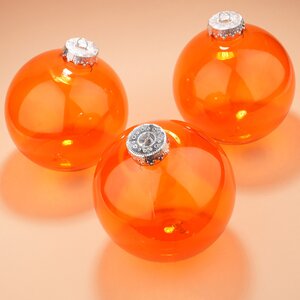 Елочные ПЭТ шары Albertine - Flaming Sky 15 см 3 шт Winter Deco фото 4