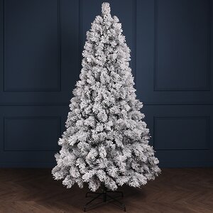 Искусственная елка с лампочками Монблан заснеженная 260 см, 450 теплых белых LED ламп, ЛЕСКА Winter Deco фото 3