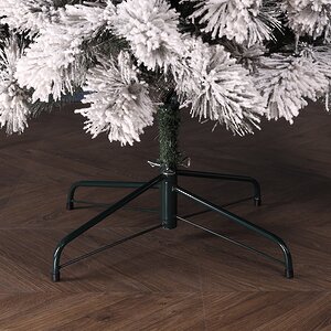 Искусственная елка с лампочками Монблан заснеженная 260 см, 450 теплых белых LED ламп, ЛЕСКА Winter Deco фото 12