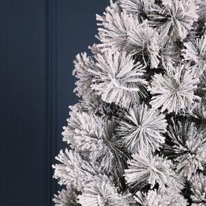 Искусственная елка с лампочками Монблан заснеженная 260 см, 450 теплых белых LED ламп, ЛЕСКА Winter Deco фото 9