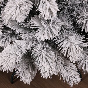 Искусственная елка с лампочками Монблан заснеженная 260 см, 450 теплых белых LED ламп, ЛЕСКА Winter Deco фото 10