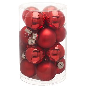 Набор стеклянных шаров 3.5 см красный mix, 16 шт Winter Deco фото 8